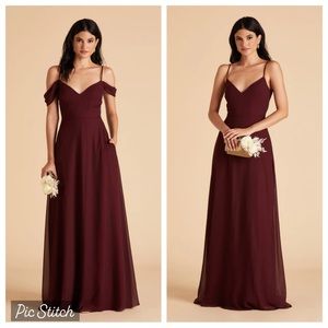 Birdy Grey bridesmaid Devin dress in cabernet